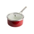 Ківш KitchenAid Steel Core, 18см, 2л, з кришкою, червоний (CC003264-001)