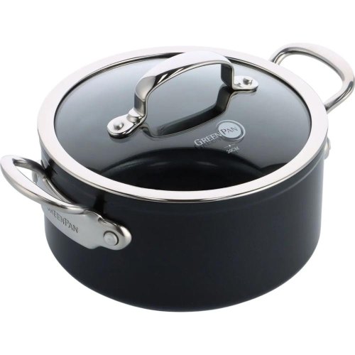 Каструля GreenPan Barcelona Pro, 20см, 3.1л, керамічне покриття, з кришкою (CC005333-001)