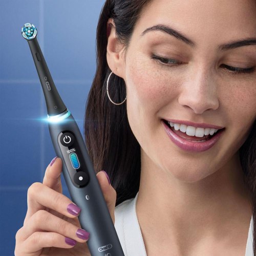 Електрична зубна щітка Braun Oral-B iO Series 9 DUO iOM9d.2J2.2AD, 2шт, рожева/чорна (80363732)