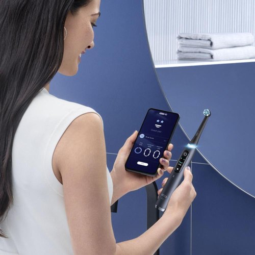 Електрична зубна щітка Braun Oral-B iO Series 9 DUO iOM9d.2J2.2AD, 2шт, рожева/чорна (80363732)