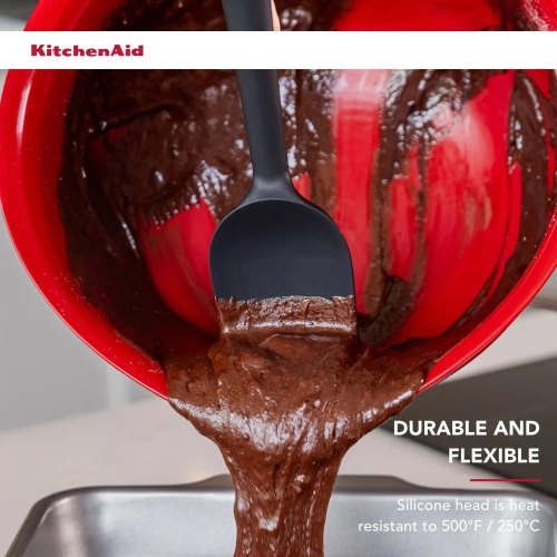 Лопатка силіконова KitchenAid Coreline, 34см, сіра (KAS030OHCGG)