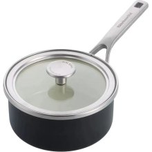 Ківш KitchenAid Steel Core, 16см, 1.3л, з кришкою, матовий чорний (CC005997-001)