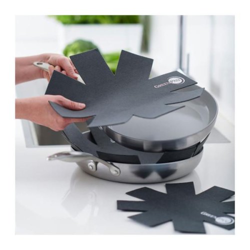 Захист для зберігання сковорідок GreenPan, 3шт, чорний (CC002582-001)