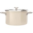 Каструля KitchenAid Steel Core, 20см, 3.7л, з кришкою, мигдальний крем (CC003266-001)