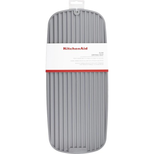Килимок для сушки посуду KitchenAid Sinkware, 43х18см, сірий (KEG186OHGSA)