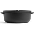 Гусятниця чавунна з кришкою KitchenAid Matte Oven-to-table, 30см, 5.6л, чорна (CC004900-001)