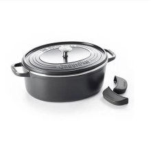 Гусятниця з кришкою GreenPan Featherweights, 25см, 6.2л, керамічне покриття, чорна (CC002222-001)