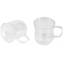 Набір чашок склянних Bergner Coffee & tea lovers, 230мл, 2шт (BG-20115-MM)