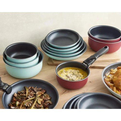 Набір ковшів Bergner Click & cook, 16/18/20см, зі знімною ручкою (BG-31608-BK)