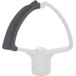 Насадка-лопатка KitchenAid, для чаші 3.3л, з гнучким ребром, біла (5KFE35T)