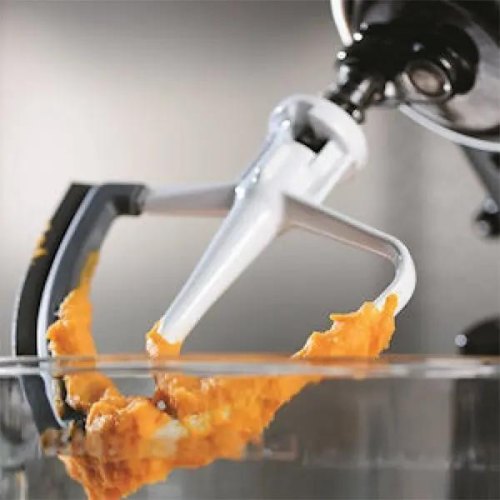 Насадка-лопатка KitchenAid, для чаші 3.3л, з гнучким ребром, біла (5KFE35T)