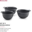 Набір мисок KitchenAid Coreline, 3шт, 2.4/3.3/4.3л, сірий (KQG175OSCGG)