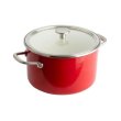 Каструля KitchenAid Steel Core, 24см, 6л, з кришкою, червона (CC003270-001)