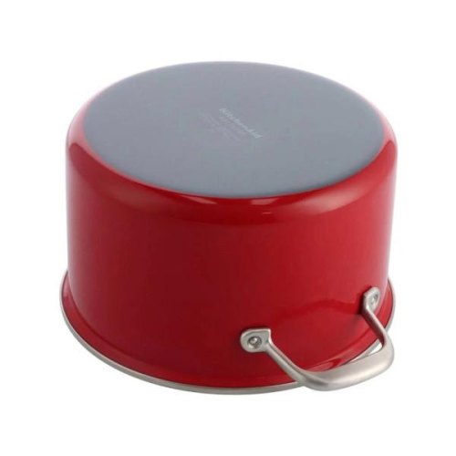Каструля KitchenAid Steel Core, 24см, 6л, з кришкою, червона (CC003270-001)