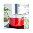 Каструля KitchenAid Steel Core, 24см, 6л, з кришкою, червона (CC003270-001)