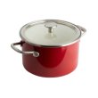 Каструля KitchenAid Steel Core, 20см, 3.7л, з кришкою, червона (CC003267-001)