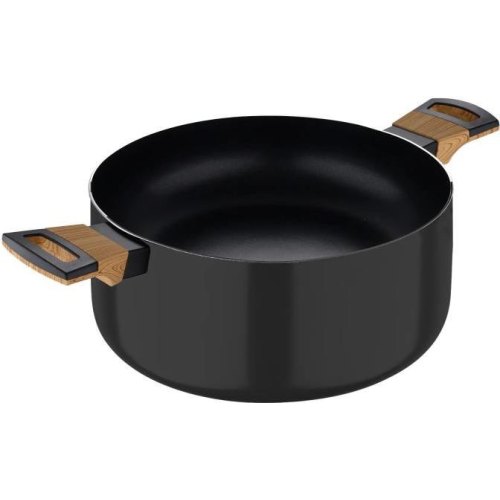 Каструля Bergner Earth black, 24см, 4.3л, з кришкою (BG-32036-BK)