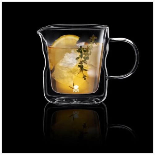 Молочник MasterPro Mixology, 440мл, з подвійними стінками, скло (BGMP-20210)