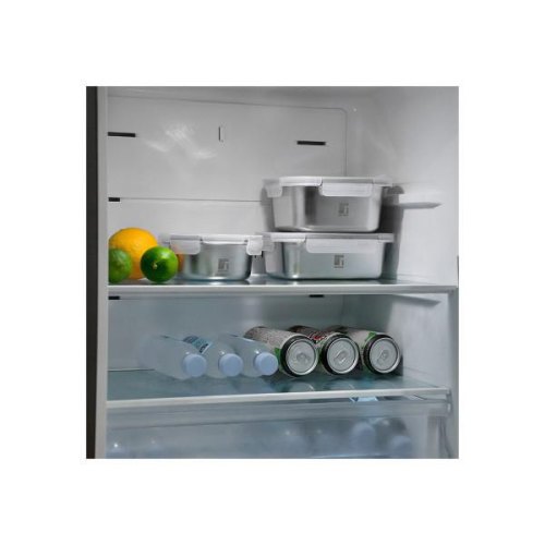 Контейнер для зберігання їжі Bergner Go Lovers, 1.25л, прямокутний, нержавіюча сталь (BG-36311-GY)