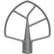 Насадка-лопатка KitchenAid, для міксера з підйомною чашею 5.6л/6.6л, сіра (5KSMBLSF)