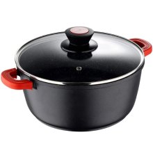 Каструля Bergner Chroma, 24см, 5л, з кришкою (BG-30115-BK)