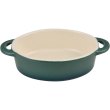 Набір міні-каструль для запікання Bergner Excalibur, кераміка, з кришками, овальні, 2шт, зелені (BG-13365-GR)