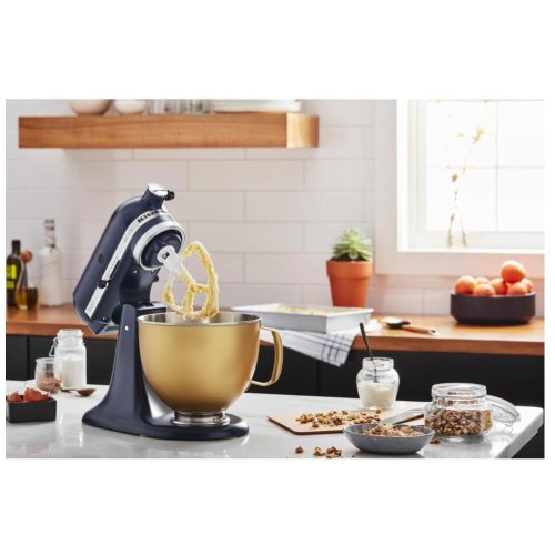 Чаша KitchenAid, 4.8л, нержавіюча сталь, з ручкою, з PVD покриттям, золотиста (5KSM5SSBVG)