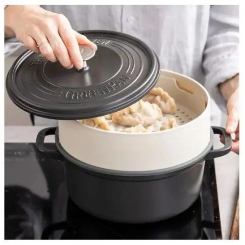 Вставка-пароварка GreenPan Steam, 24см, кремова (CC006628-001)