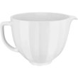 Чаша KitchenAid, 4.7л, керамічна, з ручкою, текстурована, біла (5KSM2CB5PWS)