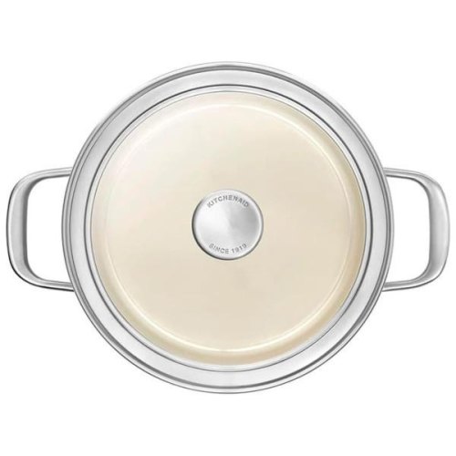 Каструля KitchenAid Steel Core, 24см, 6л, з кришкою, матова чорна (CC006001-001)