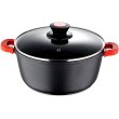 Каструля Bergner Chroma, 28см, 6л, з кришкою (BG-30116-BK)