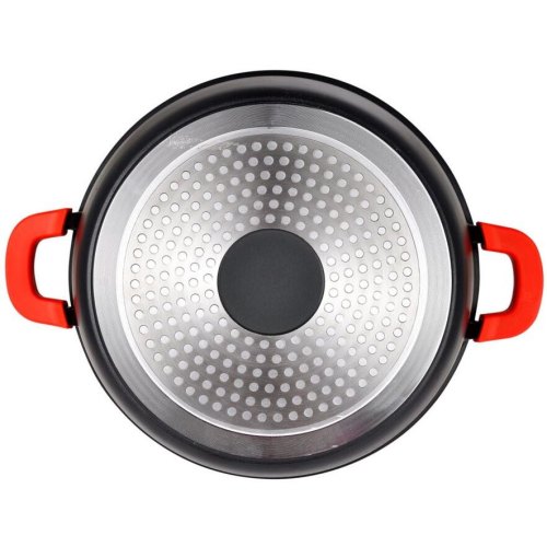 Каструля Bergner Chroma, 28см, 6л, з кришкою (BG-30116-BK)