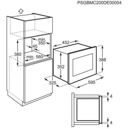 Мікрохвильова піч вбудована Electrolux LMS2203EMK (947608769)
