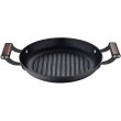 Сковорода-гриль MasterPro Odin, 28см, кругла, чавун (BGMP-3820)
