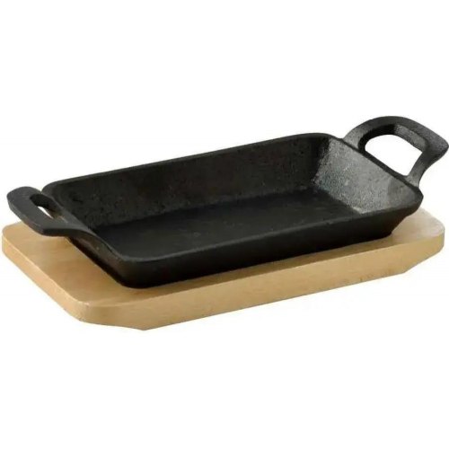 Сковорода порційна MasterPro Foodies сook&share, 17х10см, чавун, з підставкою (BGMP-3807-4)