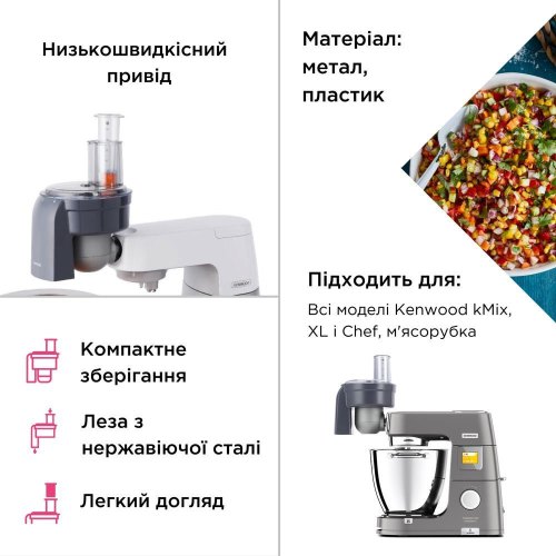 Насадка для кухонної машини Kenwood KAX400PL, для нарізки кубиками (AW20010009)