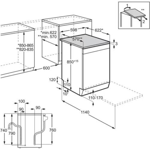 Посудомийна машина Electrolux SEM94830SX (911514092)