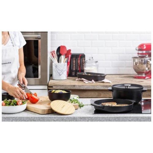 Сковорода-гриль KitchenAid Matte Oven-to-table, 26см, чавун (CC004600-001)