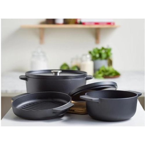 Сковорода-гриль KitchenAid Matte Oven-to-table, 26см, чавун (CC004600-001)