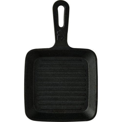 Сковорода-гриль MasterPro Foodies сook&share, 13.7x22.2см, чавун, з підставкою (BGMP-3808-EM)