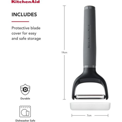 Овочечистка горизонтальна KitchenAid Coreline, 18.8см, сіра (KAS145OHCGG)