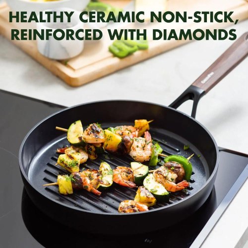 Сковорода-гриль GreenPan Eco Smartshape, 28см, керамічне покриття (CC006444-001)