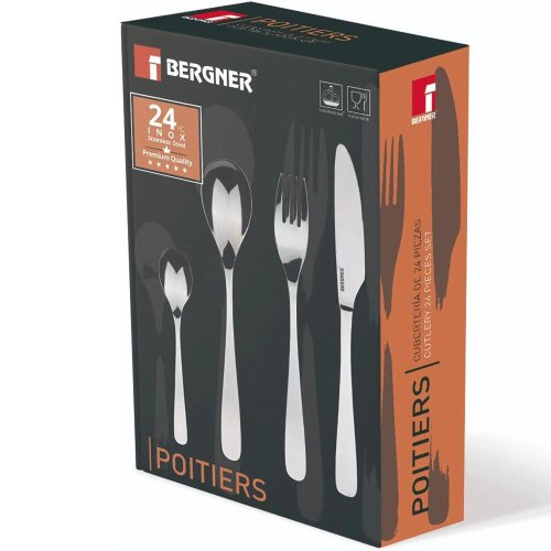 Набір столових приборів Bergner Poitiers, 24 предмети (BG-5302-MM)