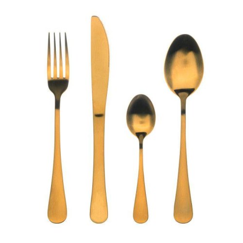 Набір столових приборів Bergner Munich gold matt, 24 предмети (BG-5134-GD)