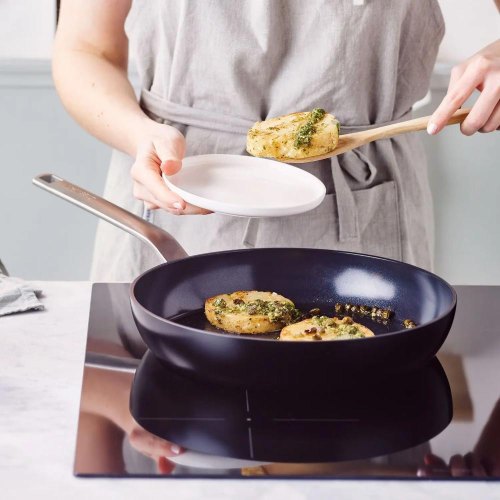 Сковорода GreenPan Evolution, 28см, керамічне покриття, чорна (CC006387-001)