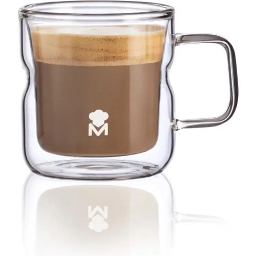Набір чашок MasterPro Mixology, 140мл, 2шт, подвійні стінки (BGMP-20208)