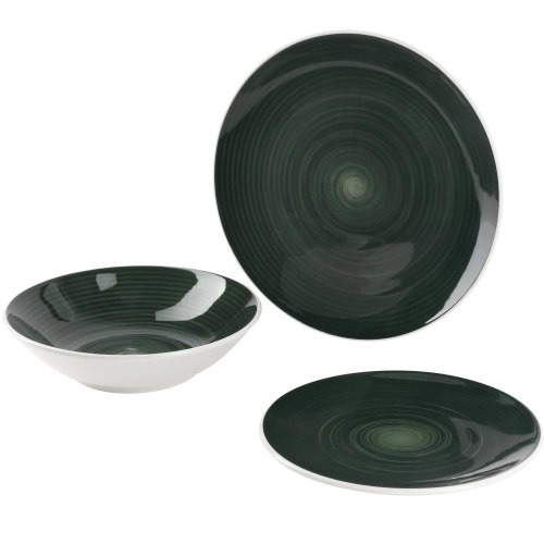 Столовий сервіз Bergner Excalibur green, 12 предметів (BG-10243-GR)