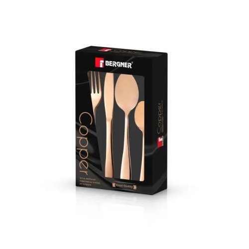 Набір столових приборів Bergner Copper, 16 предметів (BG-45182-CP)