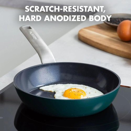 Сковорода GreenPan Evolution, 24см, керамічне покриття, темно-зелена (CC006390-001)