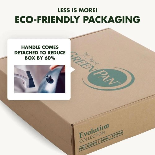 Сковорода GreenPan Evolution, 24см, керамічне покриття, темно-зелена (CC006390-001)